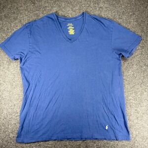 Polo Ralph Lauren Mens XL Blue Classic Fit Cotton V Neck T Shirt